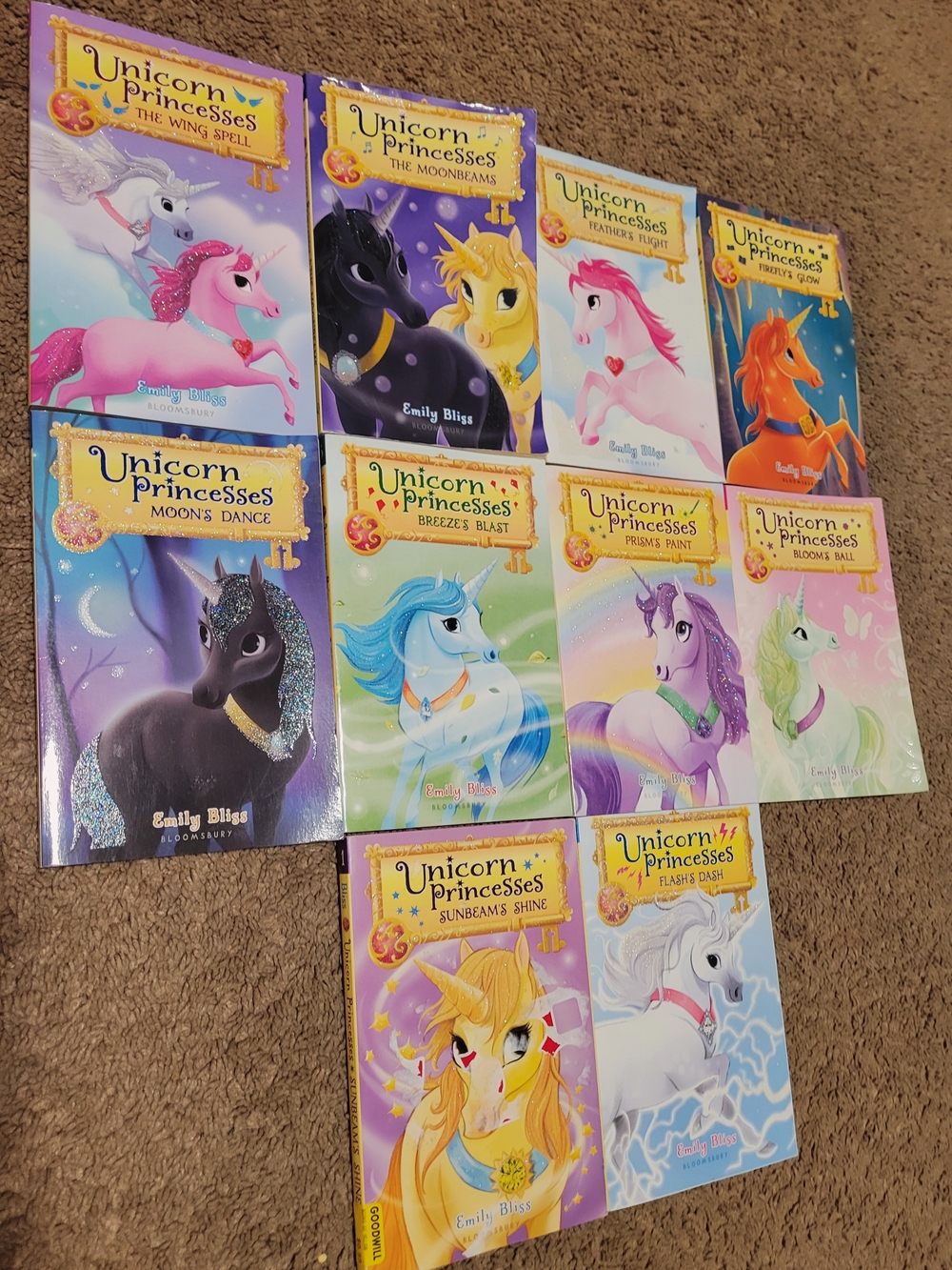Unicorn Princesses Kids Book Set - Books #1-10.